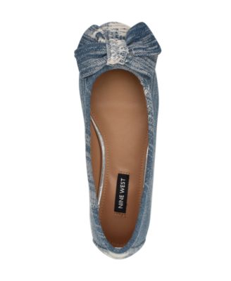 Women's Veronika Denim Bow Ballet Flats