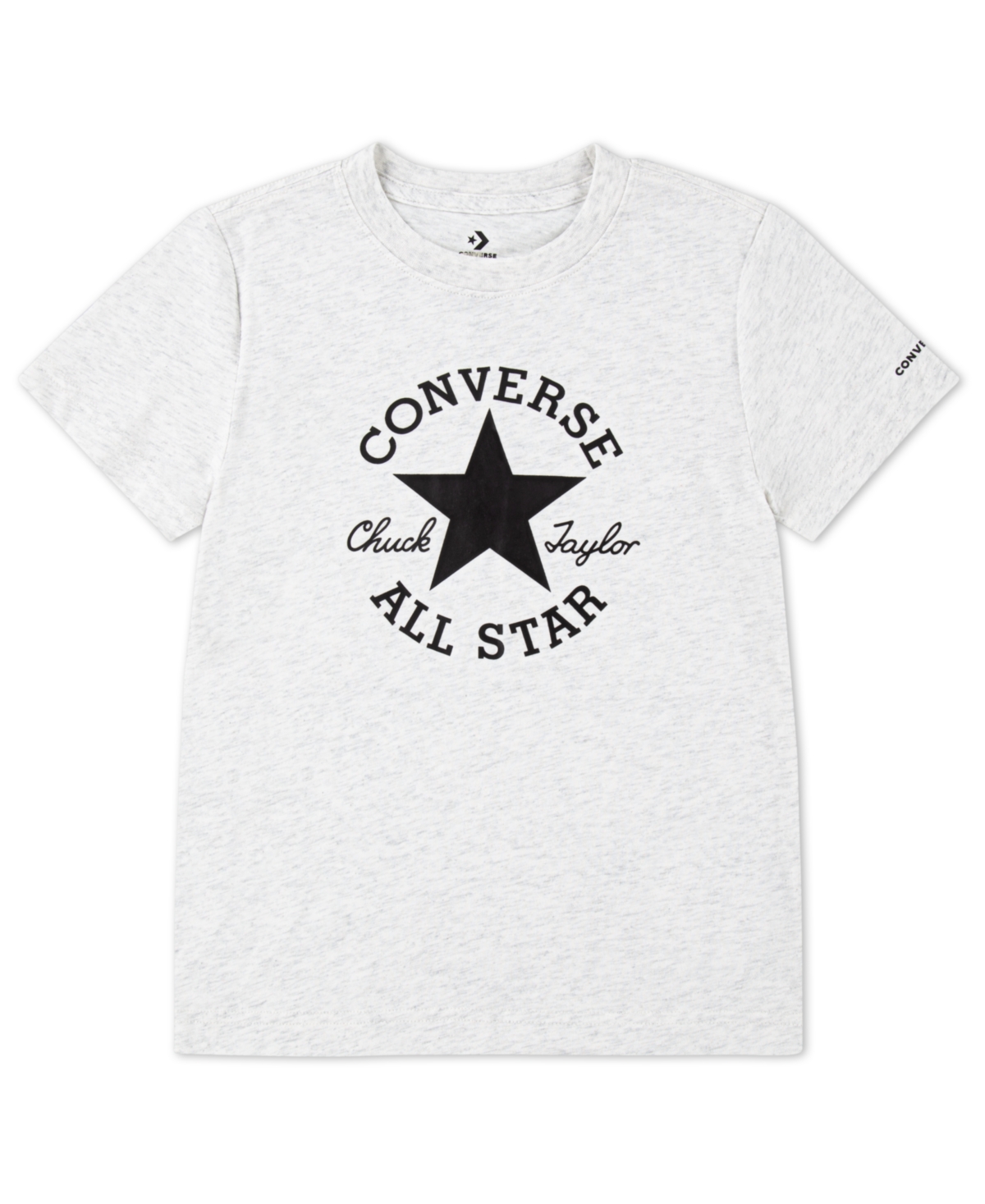Converse Big Boys Dissected Chuck Patch Short Sleeve T-shirt In Birch Heather
