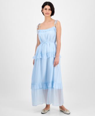 julia jordan - Women's Tie-Strap Maxi Dress