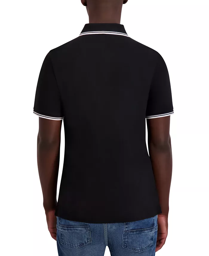 Men's Regular-Fit Tipped Polo Shirt - thumbnail 4