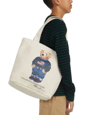 Kids Polo Bear Canvas Tote Bag 