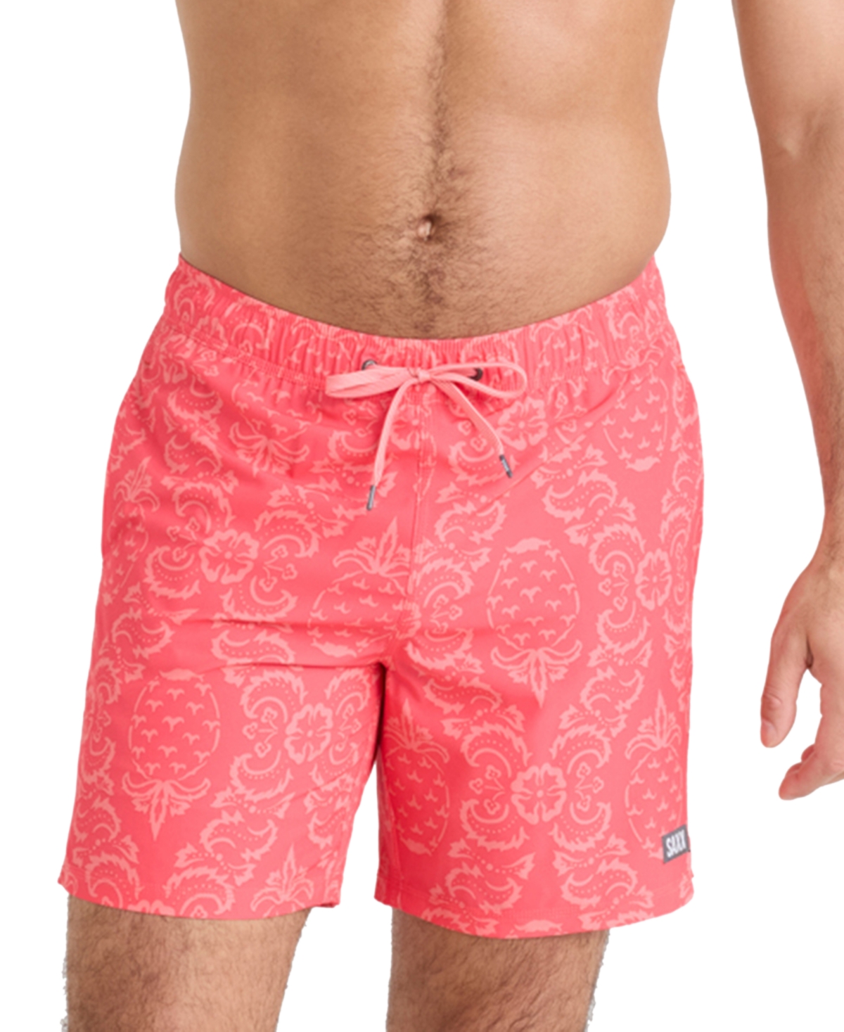 Saxx Oh Buoy 2n1 7-inch Swim Shorts In Pineapple Brocade