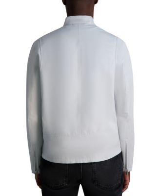 KARL LAGERFELD PARIS Men's Lightweight Band-Collar Jacket
