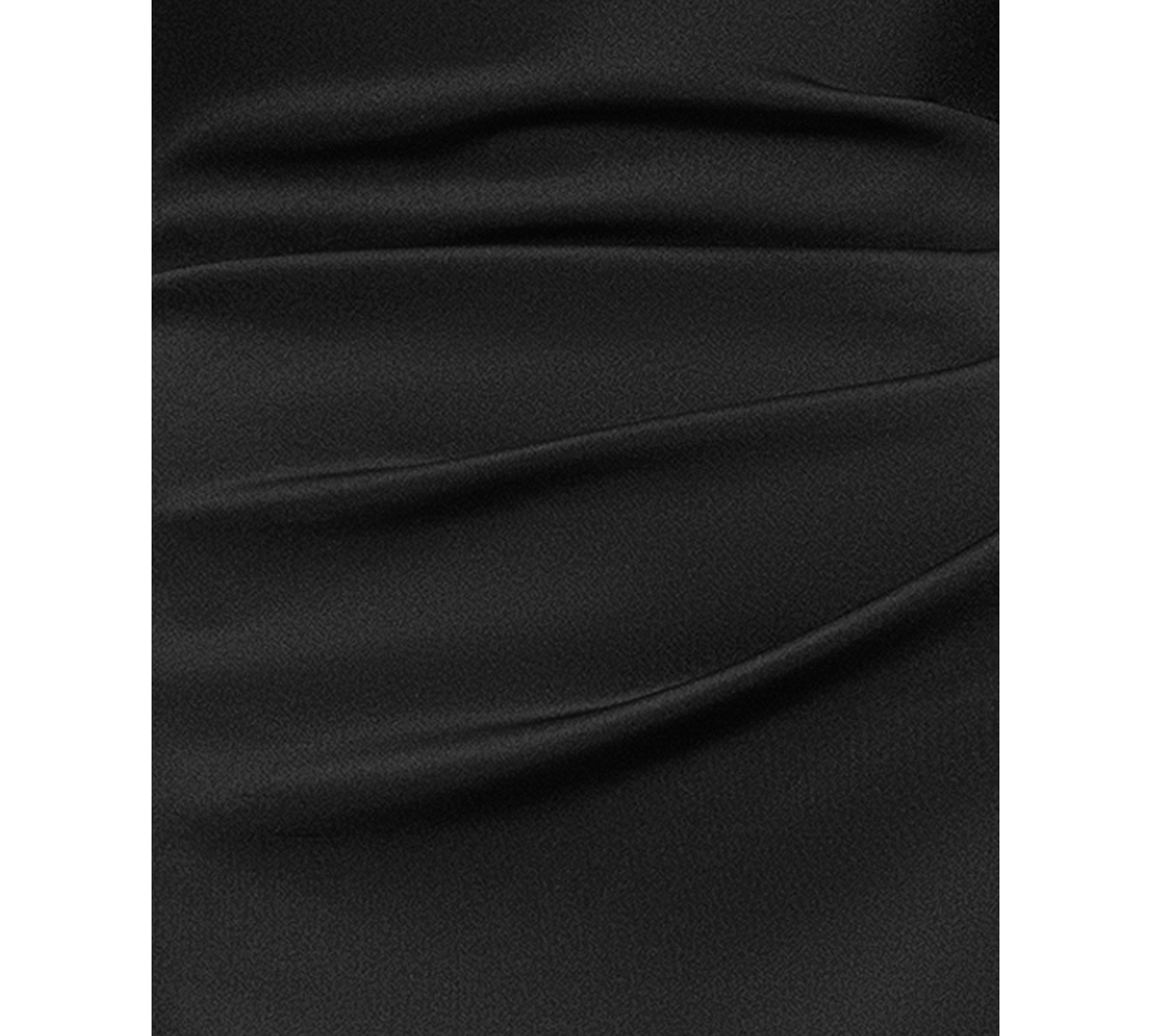 Xscape Women's Crisscross Halter Side-ruffled Gown In Black