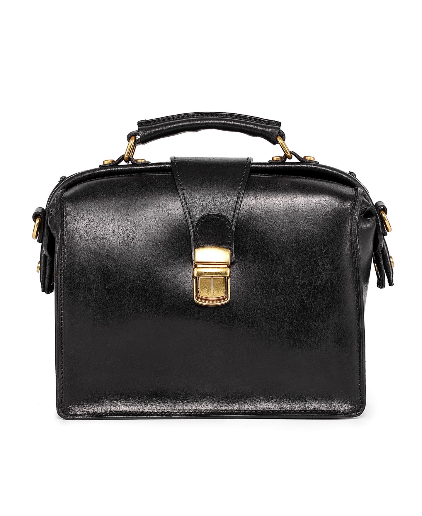 Женская сумка OLD TREND Genuine Leather Doctor Transport Satchel, цвет: Чёрный — фото 8