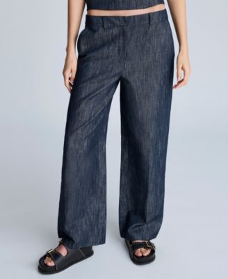Kenneth Cole - Women's High-Rise Wide-Leg Jeans