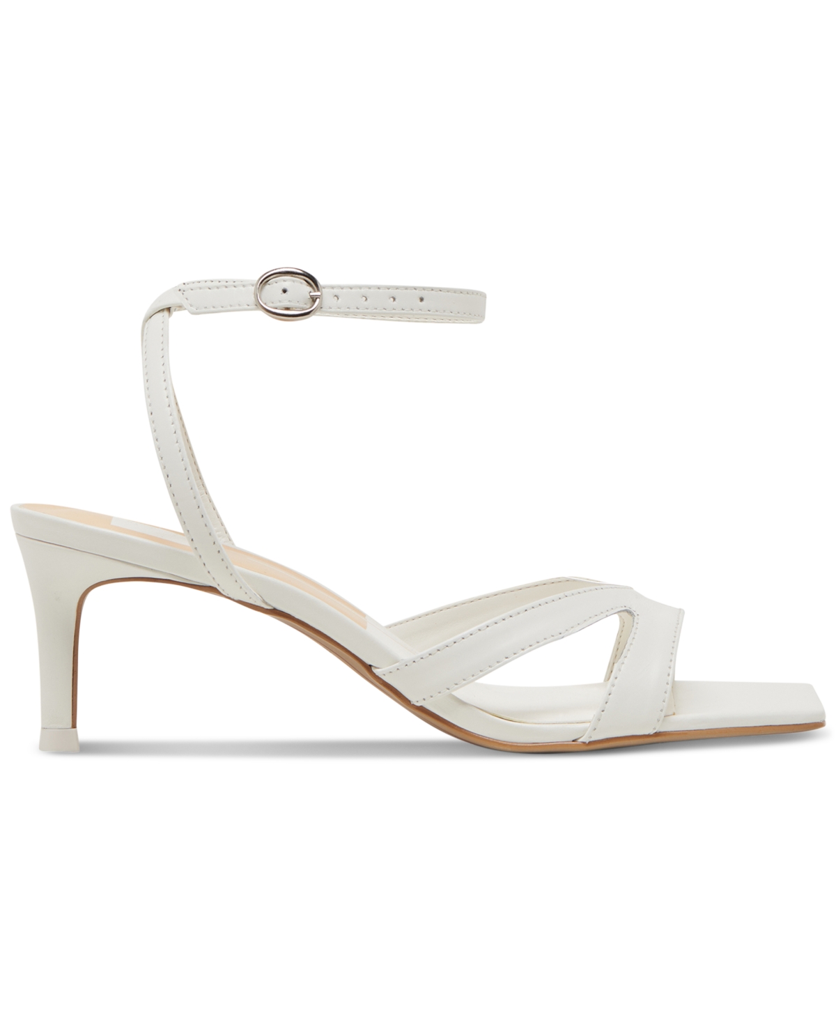 Dolce Vita Jemmy Imitation Pearl Slide Sandal In True White Leather