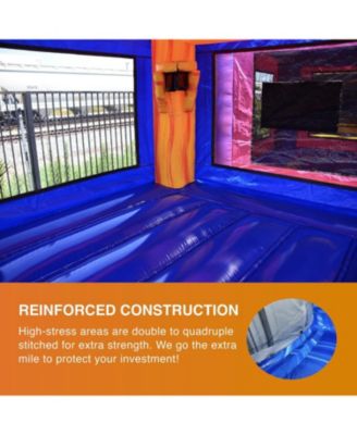 Volcano Commercial Grade Bounce House Inflatable 13'x13' (with Blower), for Kids and Adults, Outdoor Indoor, Backyard Moonwalk, Birthday Party Rental, Basketball Hoop Inside, Castle Theme