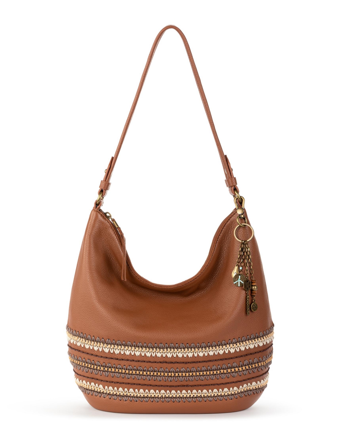 Women's Sequoia Leather Medium Hobo Bag - Coastal Block Espadrille