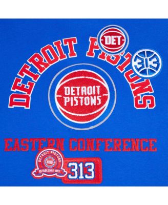 Men's Blue Detroit Pistons Area Code Pullover Hoodie