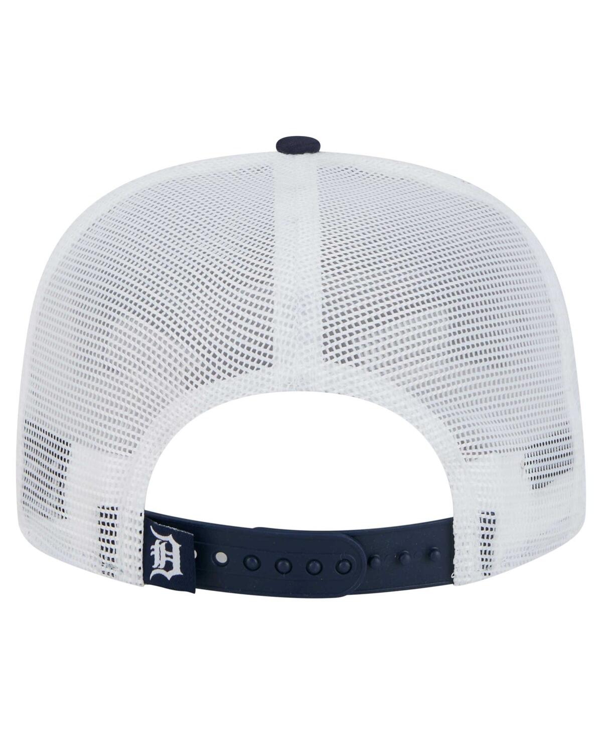 NEW ERA MEN'S NAVY DETROIT TIGERS 9FIFTY A-FRAME TRUCKER SNAPBACK HAT 
