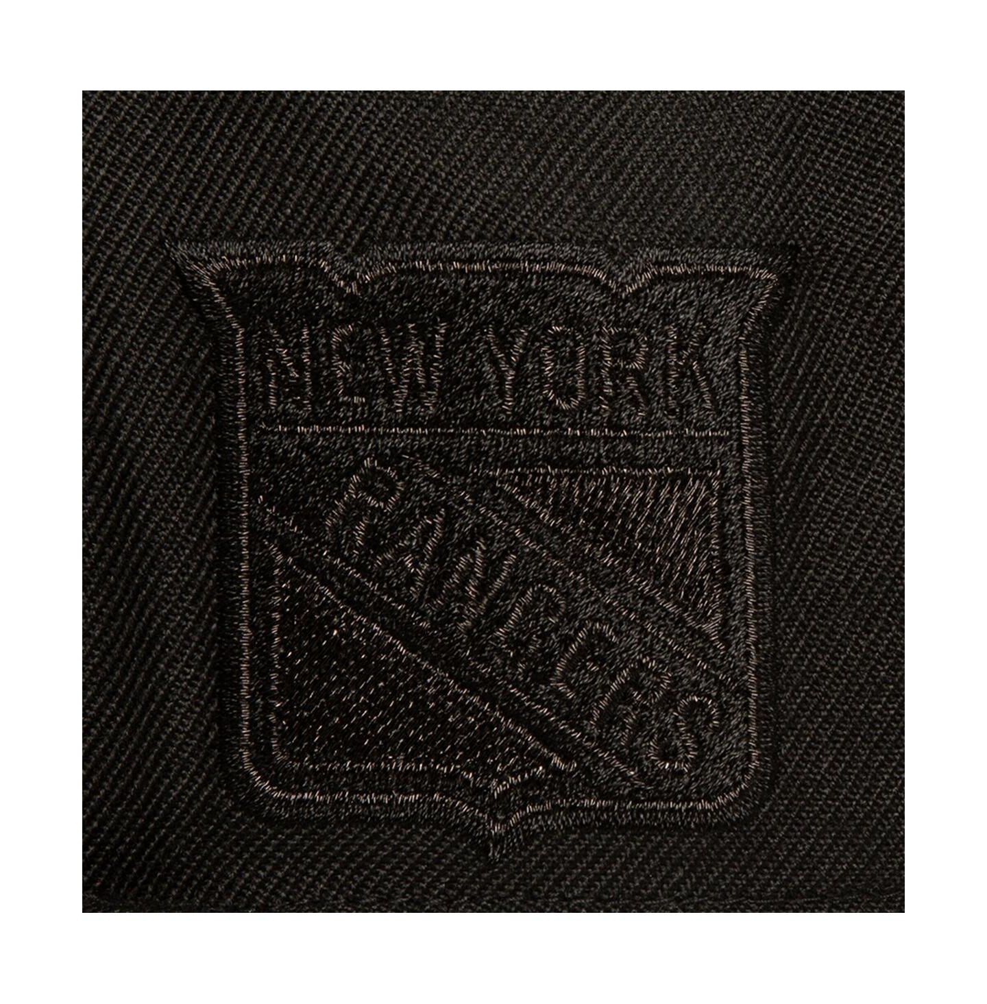 Мужская кепка Mitchell & Ness Black New York Rangers Soul Strike Tonal Snapback Hat — фото 3