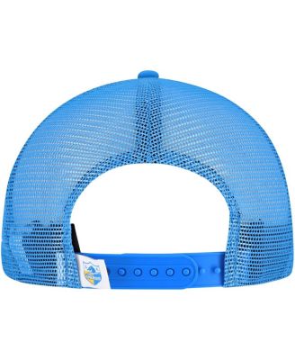 Men's Powder Blue Los Angeles Chargers Throwback Main Trucker 9FIFTY Snapback Hat