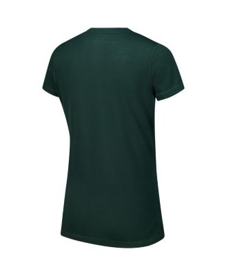 Women's Hunter Green Milwaukee Bucks Vector T-Shirt Flannel Pants Sleep Set