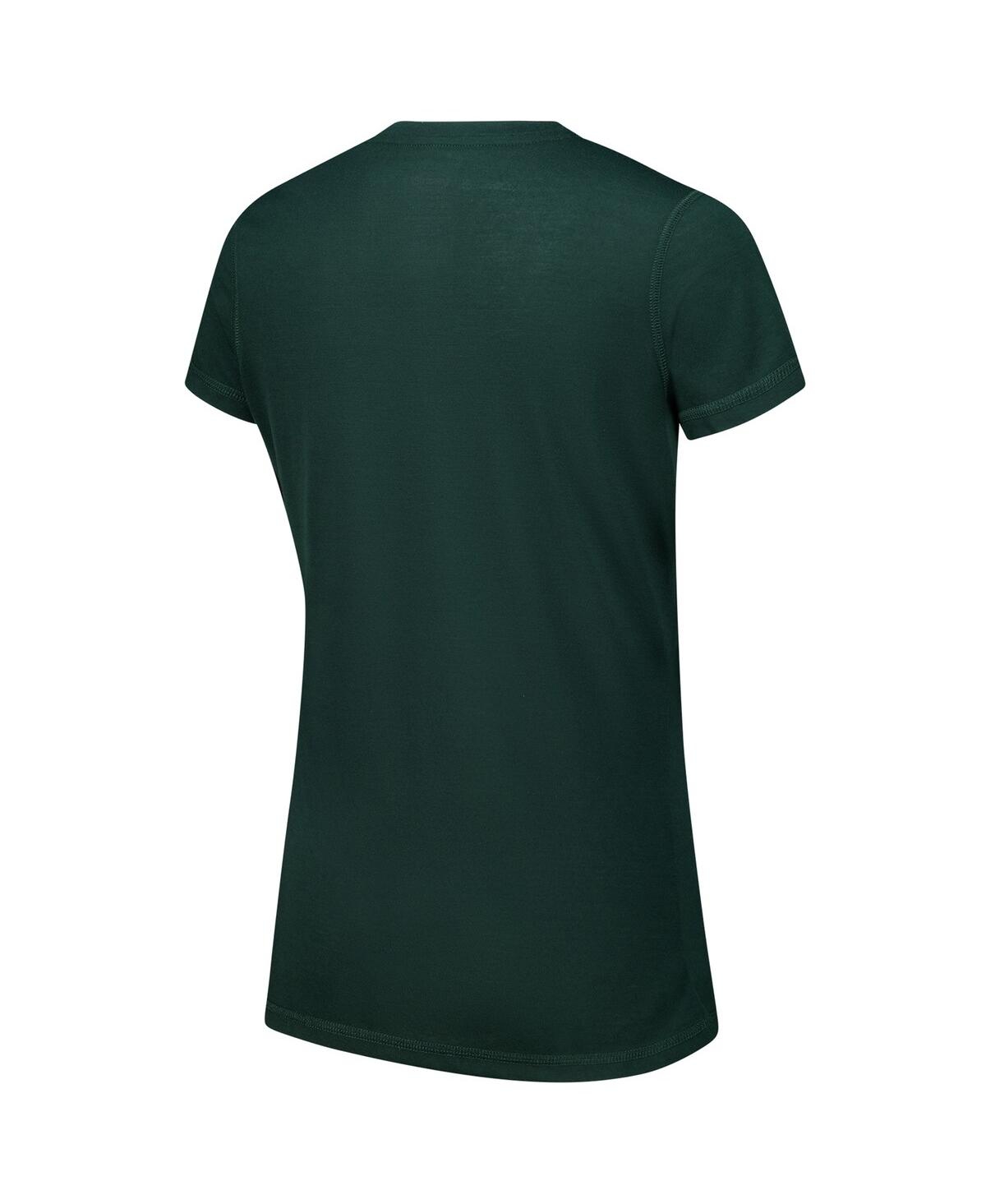 Concepts Sport Women's Hunter Green Milwaukee Bucks Vector T-shirt Flannel Pants Sleep Set In Hunter Green