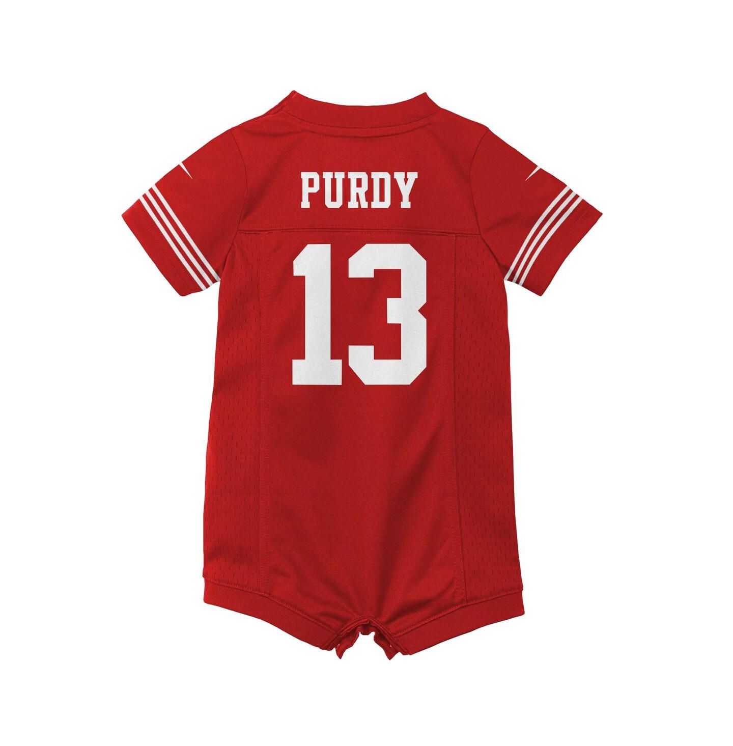 Детский комбинезон Nike Scarlet Brock Purdy San Francisco 49ers Game Romper Jersey — фото 2