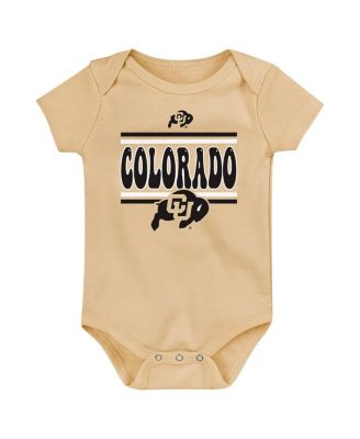 Newborn Black Colorado Buffaloes Sunday Comics 3-Pack Bodysuit Set