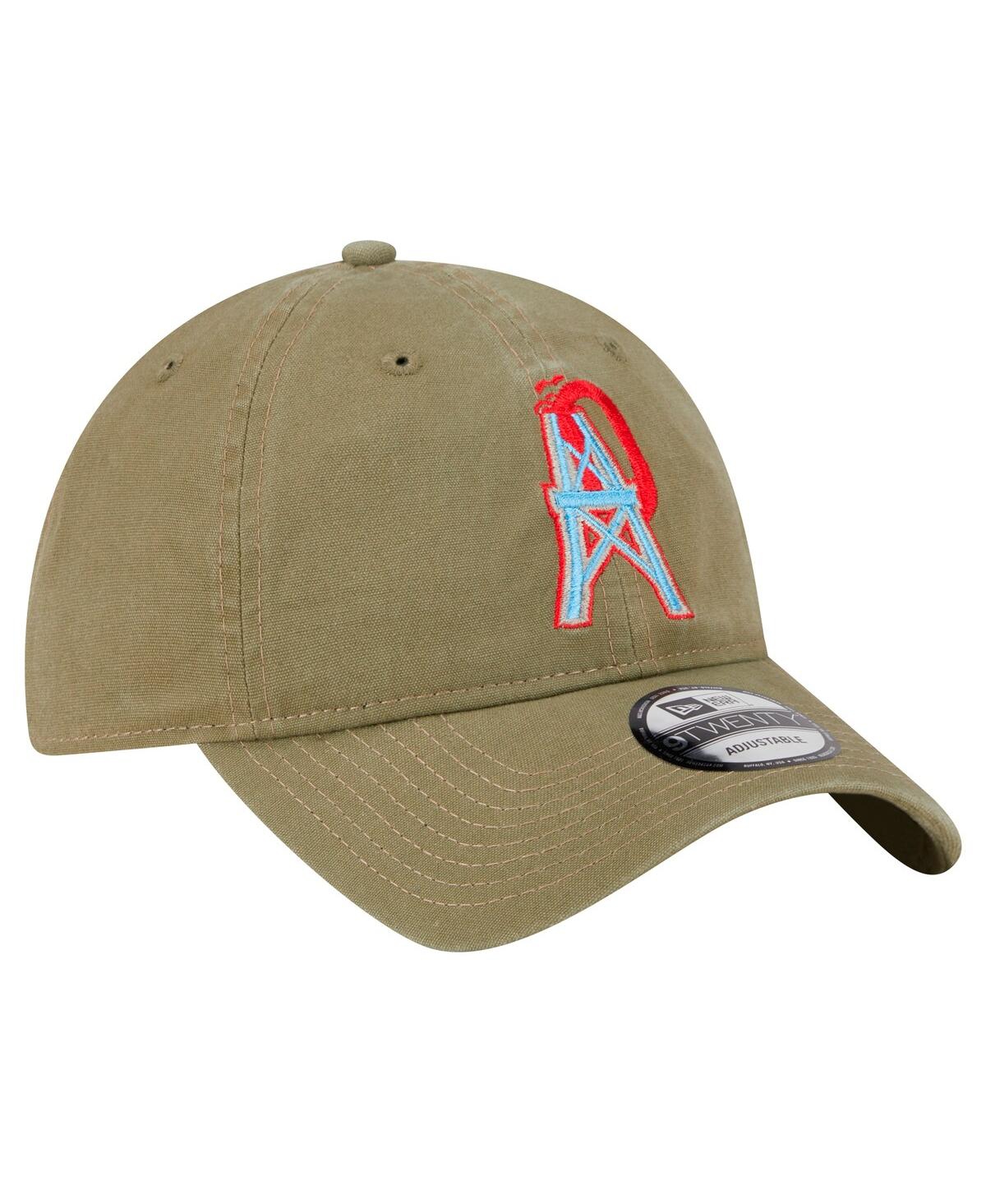 New Era Men's Olive Tennessee Titans Oilers Throwback City Originals Lifestyle 9twenty Adjustable Hat In Olive