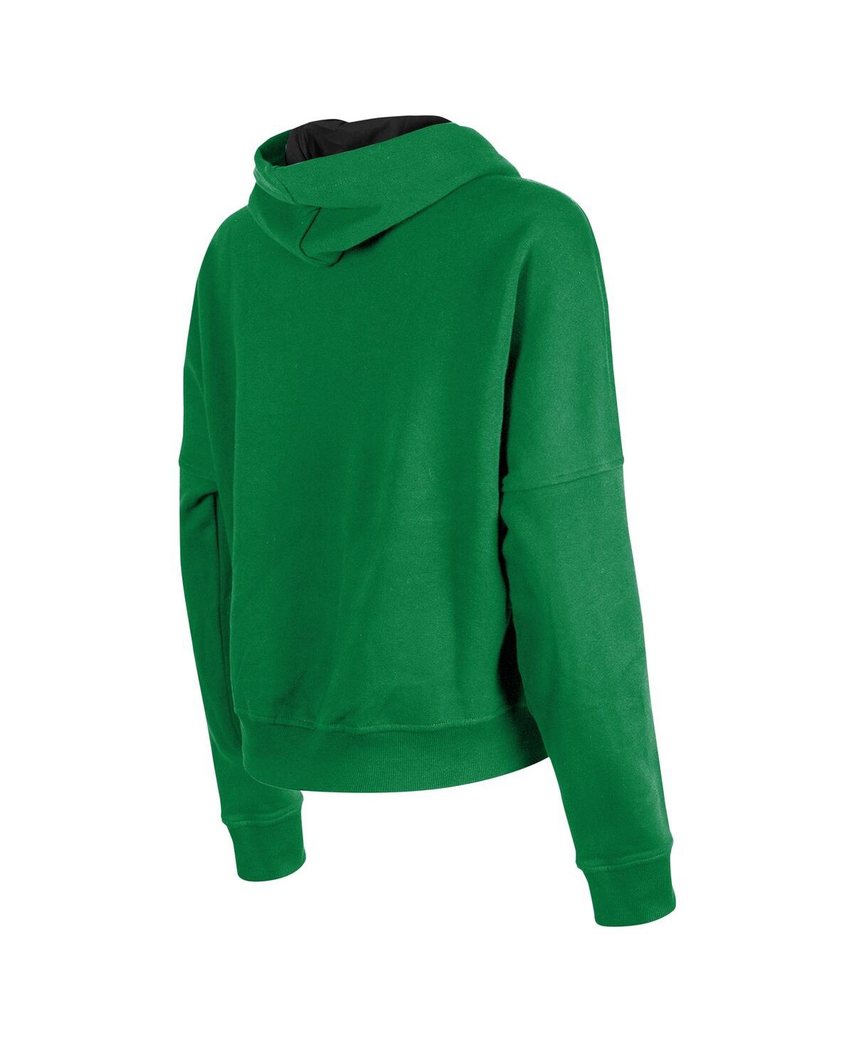 NEW ERA WOMEN'S KELLY GREEN BOSTON CELTICS BOXY PULLOVER HOODIE 