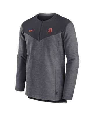 Men's Navy Detroit Tigers Authentic Collection Game Time Performance Half-Zip Top