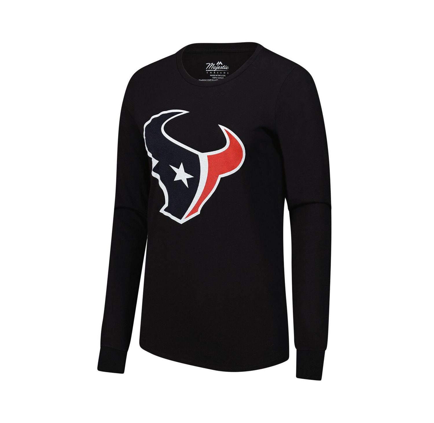 Women's C.J. Stroud Navy Houston Texans Player Name & Number Long Sleeve T-Shirt