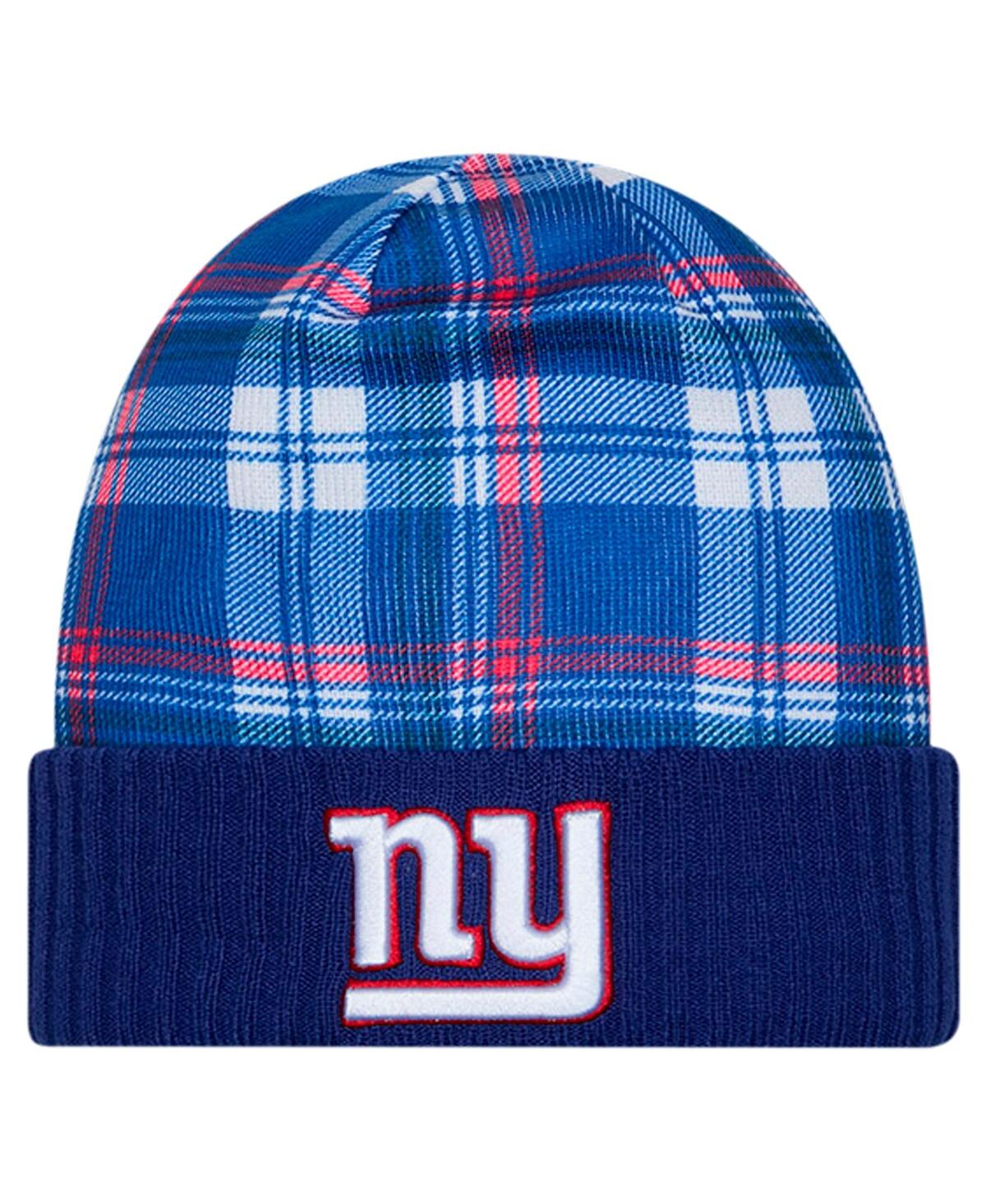 New Era Men's Royal New York Giants Sideline Statement Cuffed Knit Hat In Royal