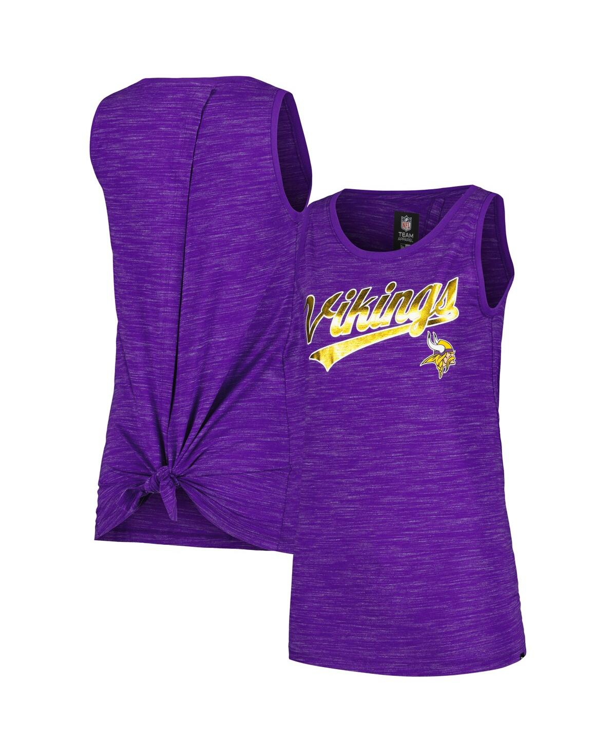 NEW ERA WOMEN'S PURPLE MINNESOTA VIKINGS SPACE DYE ACTIVE TANK TOP 
