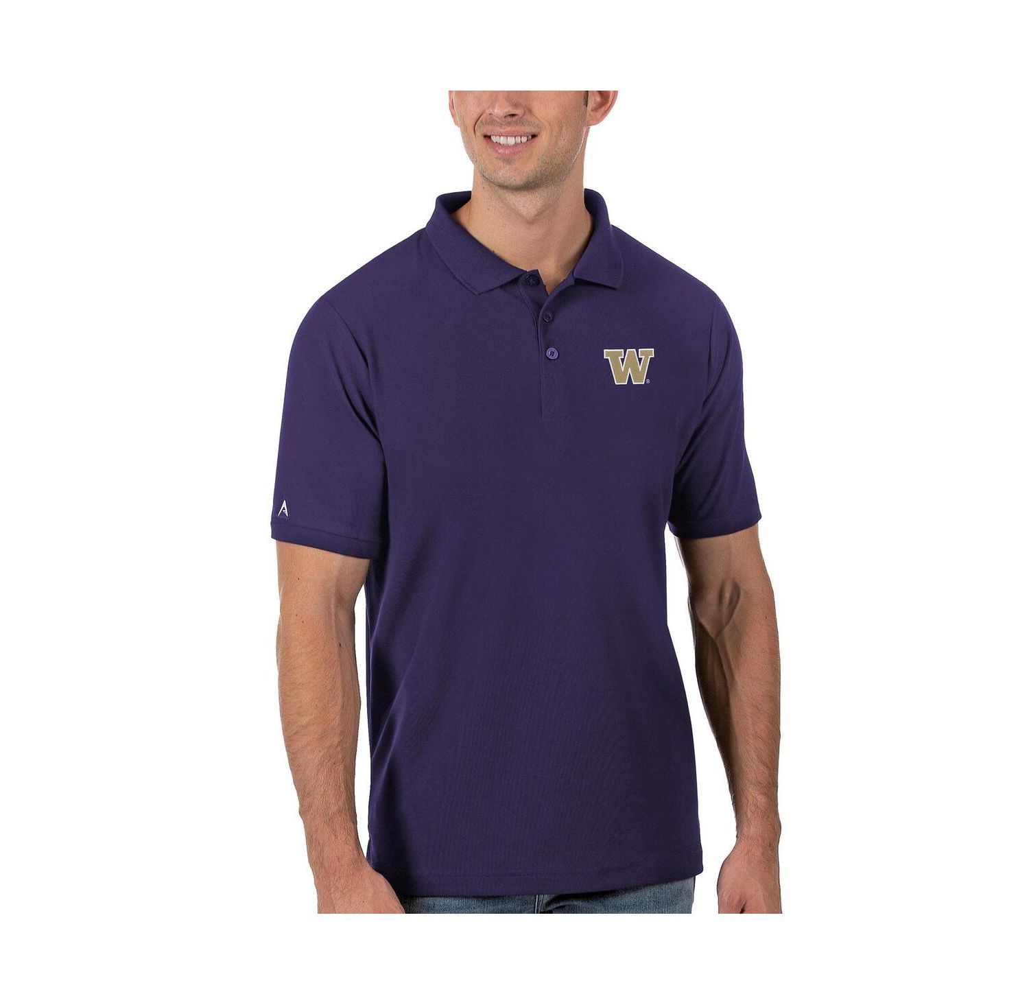 Men's Purple Washington Huskies Legacy Pique Polo