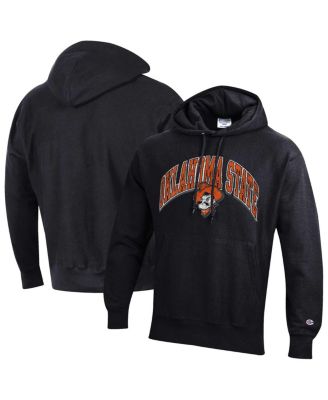 Champion - Men's Black Oklahoma State Cowboys Vault Late Night Reverse Weave Pullover Hoodie