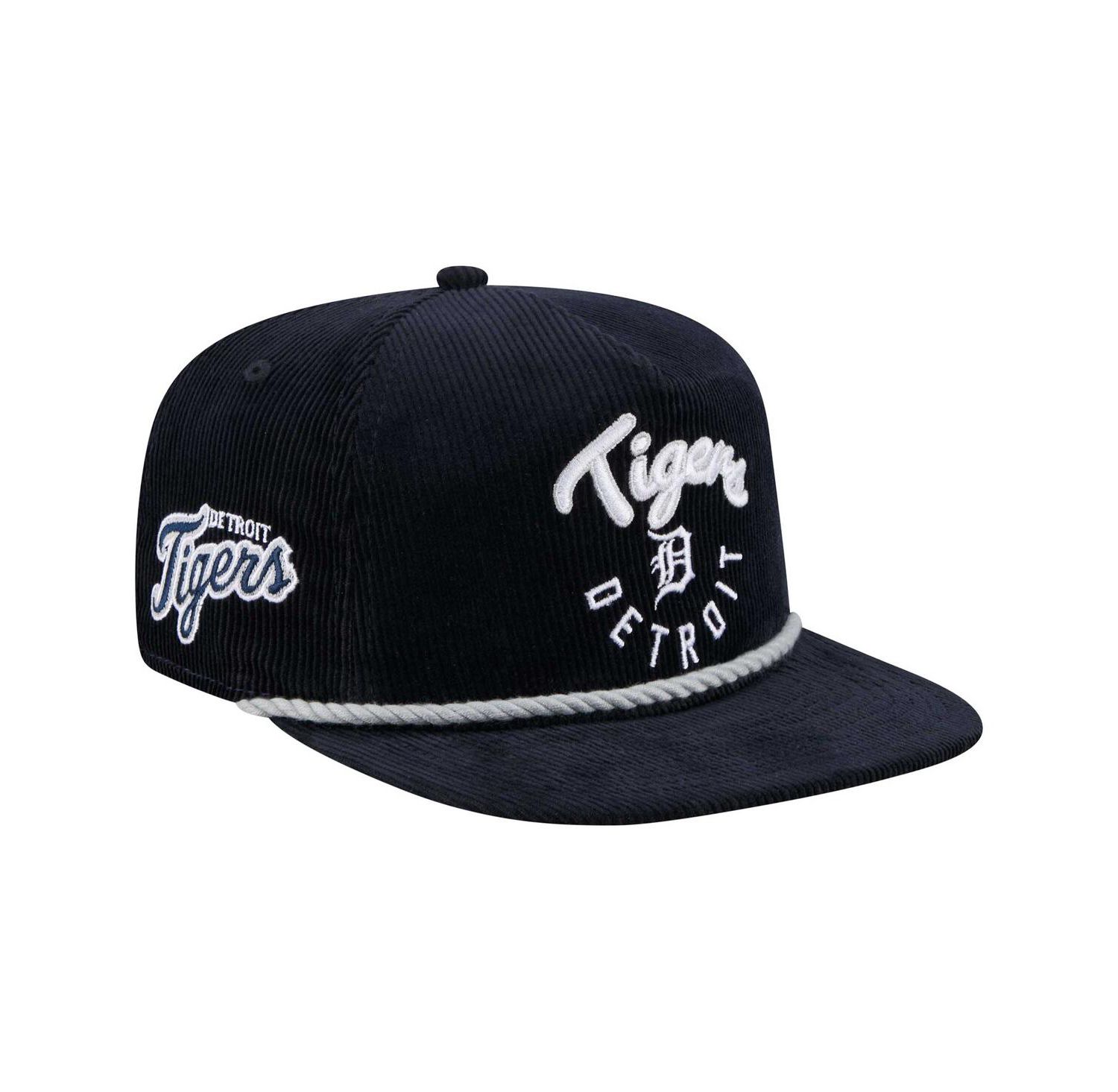 Men's Navy Detroit Tigers Full Circle Corduroy Golfer Adjustable Hat