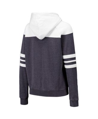 Women's Charcoal UCF Knights Blitz Striped Blocked Raglan Pullover Hoodie