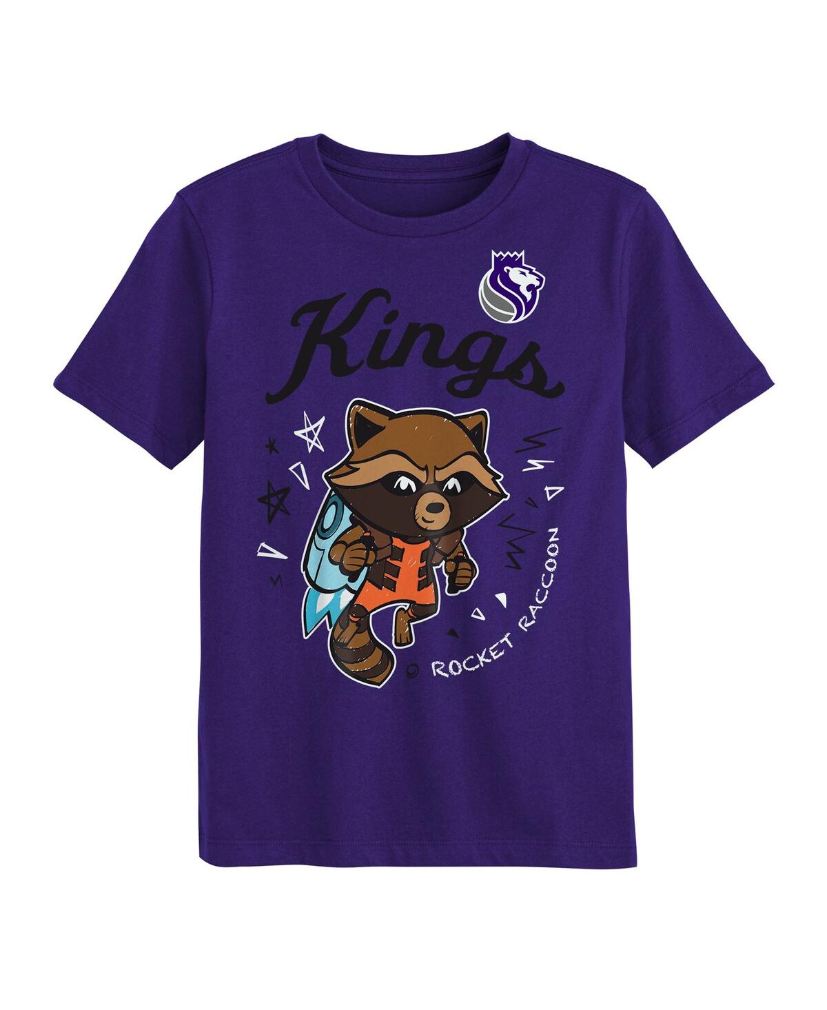 Outerstuff Preschool Sacramento Kings Two-piece Guardians Of The Galaxy T-shirt Set In Multi