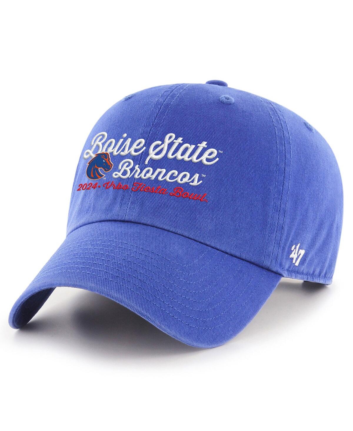 47 Brand Men's Royal Boise State Broncos College Football Playoff 2024 Fiesta Bowl Clean Up Adjustable Hat In Royal