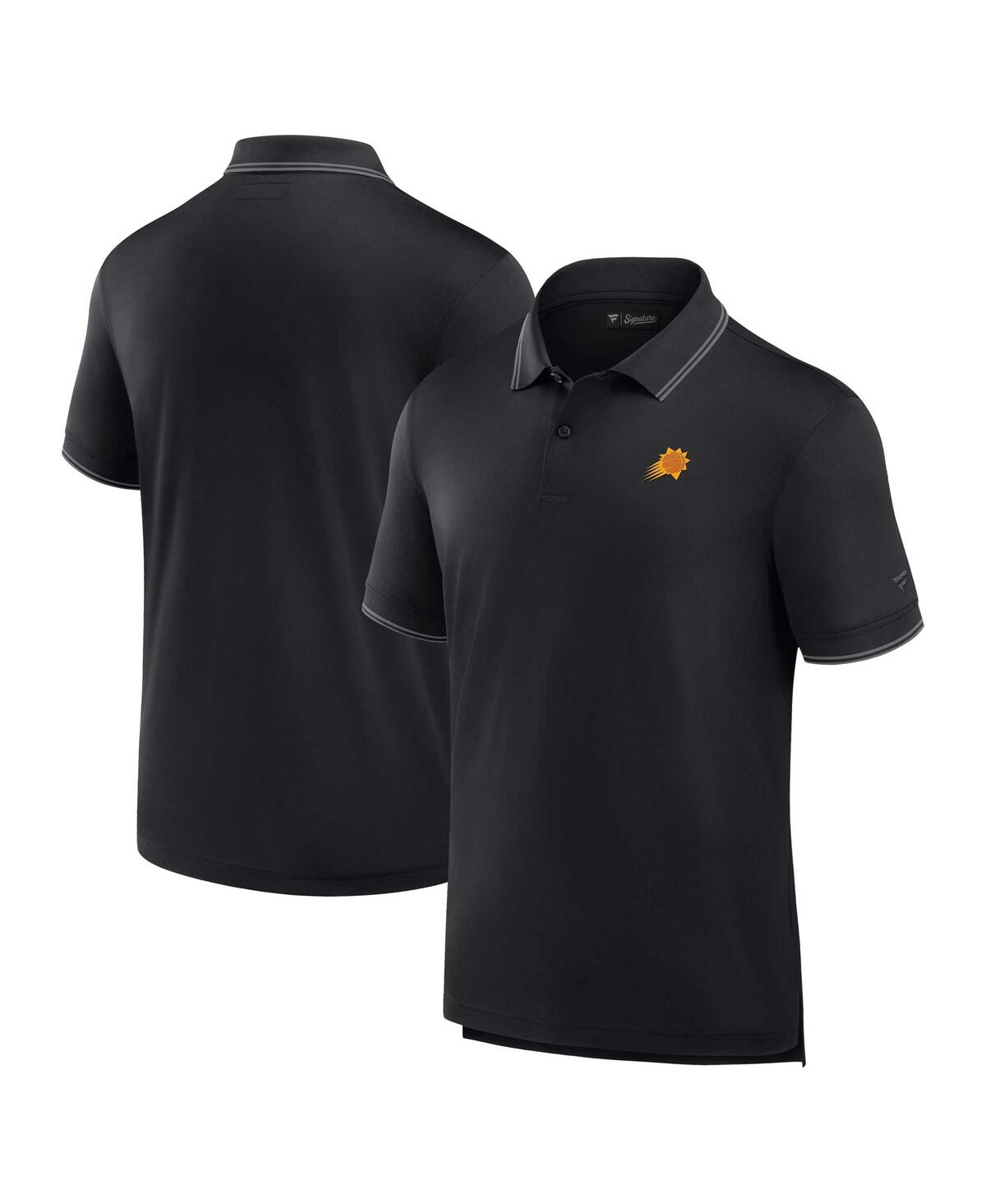 Fanatics Men's Black Phoenix Suns Front Office Polo In Black