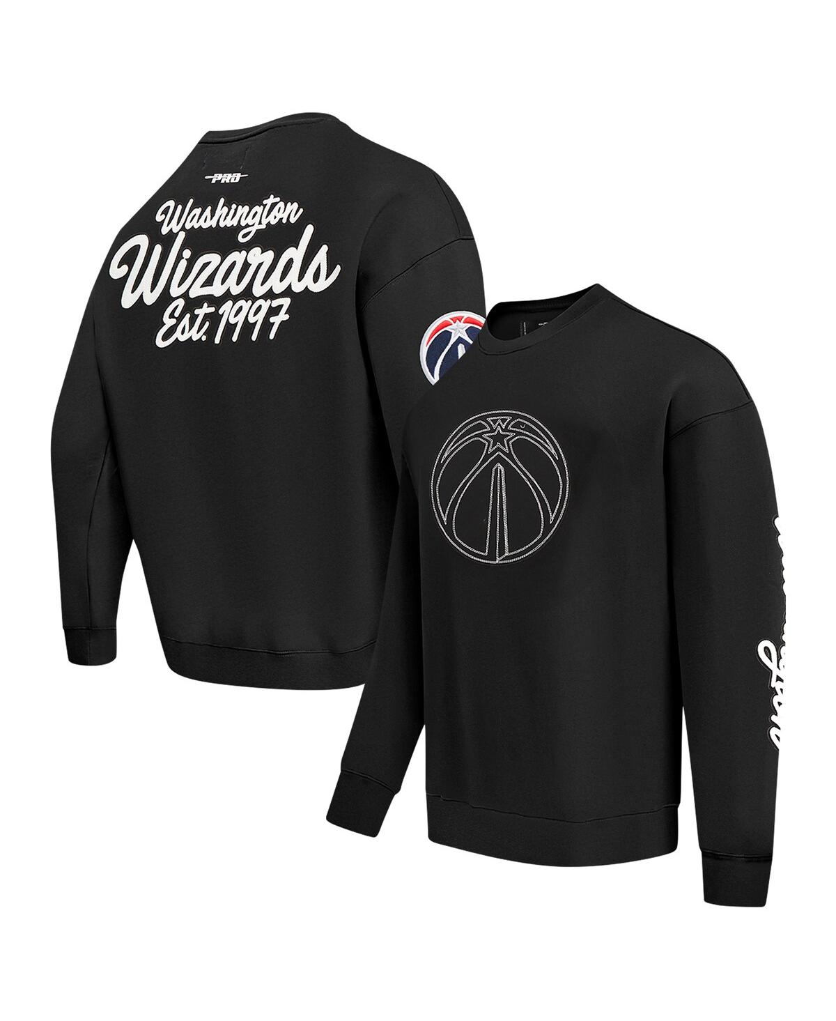 Men's Black Washington Wizards Paint the City Pullover Sweatshirt - Black