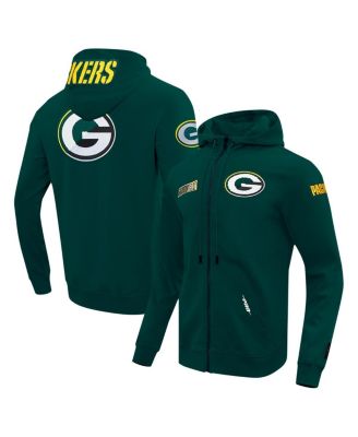 Pro Standard - Men's  Green Green Bay Packers Split Logo Double Knit Full-Zip Hoodie