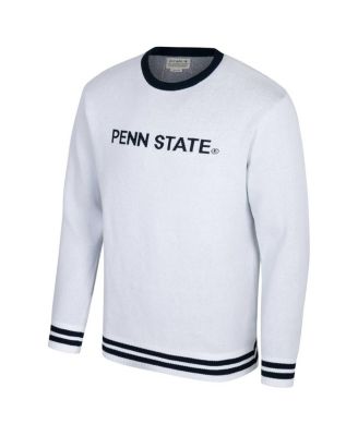 Uscape Apparel - Men's and Women's  White Penn State Nittany Lions Renew Knit Vintage Pullover Sweater