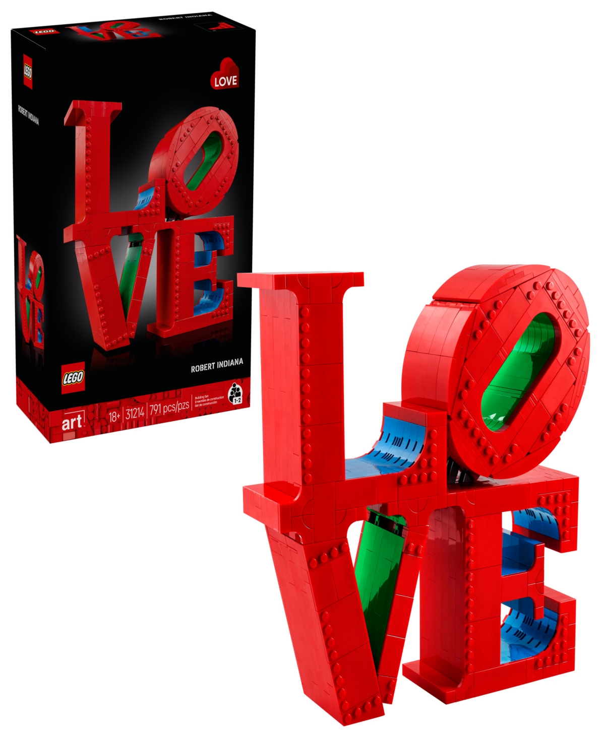 Lego Art Love Collectible 31214 Building Kit, 791 Pieces In Multicolor