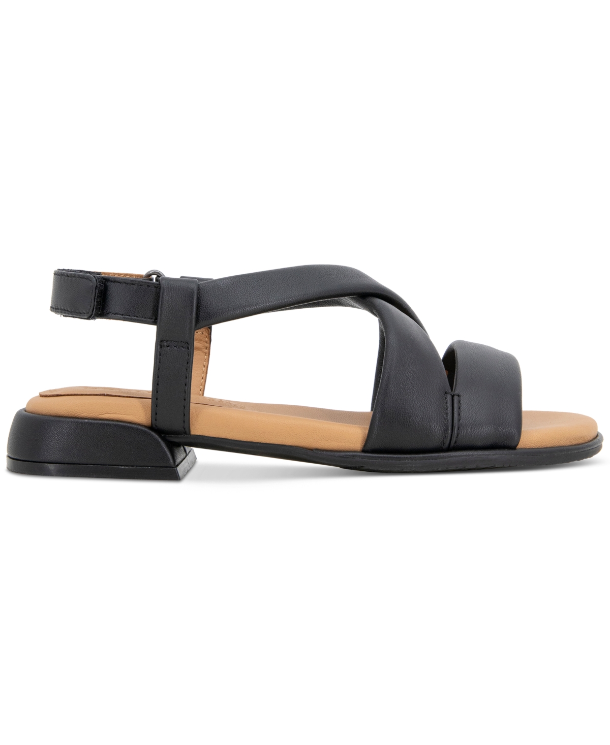 GENTLE SOULS WOMEN'S HEATHER CRISSCROSS FLAT SANDALS 