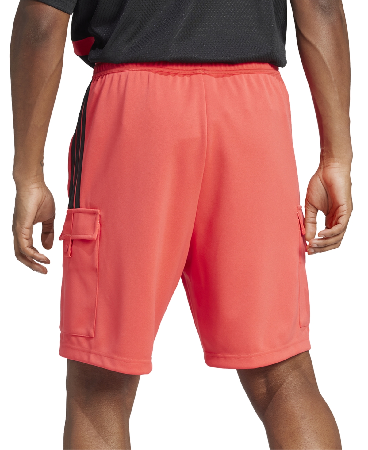 Adidas Originals Men's Three-stripes Tiro 9" Cargo Shorts In Selure,bla