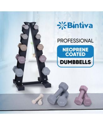 Earthtone Dumbbell Kit With Stand