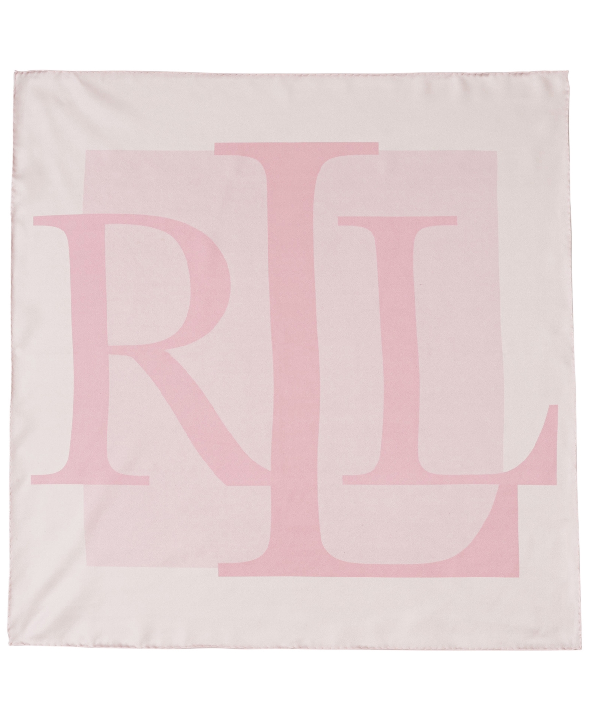 Printed Logo Square Scarf - White