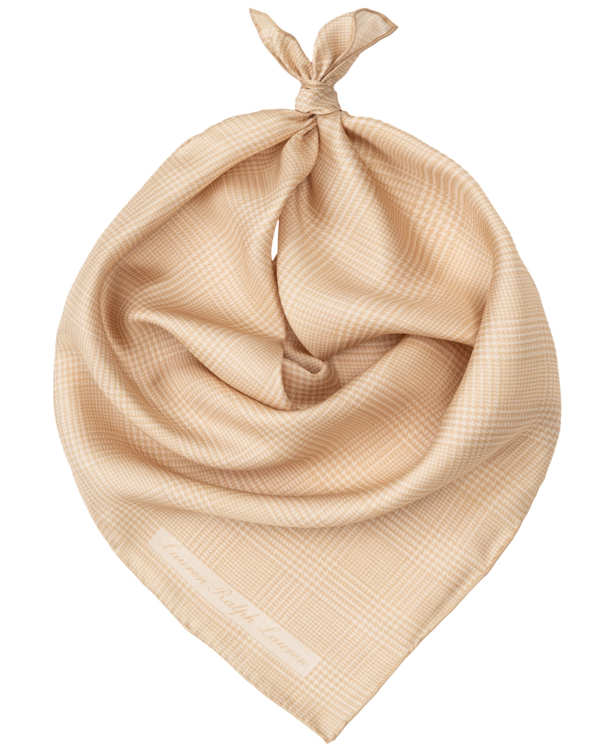 Ralph Lauren Glenplaid Square Scarf In Sand Dune