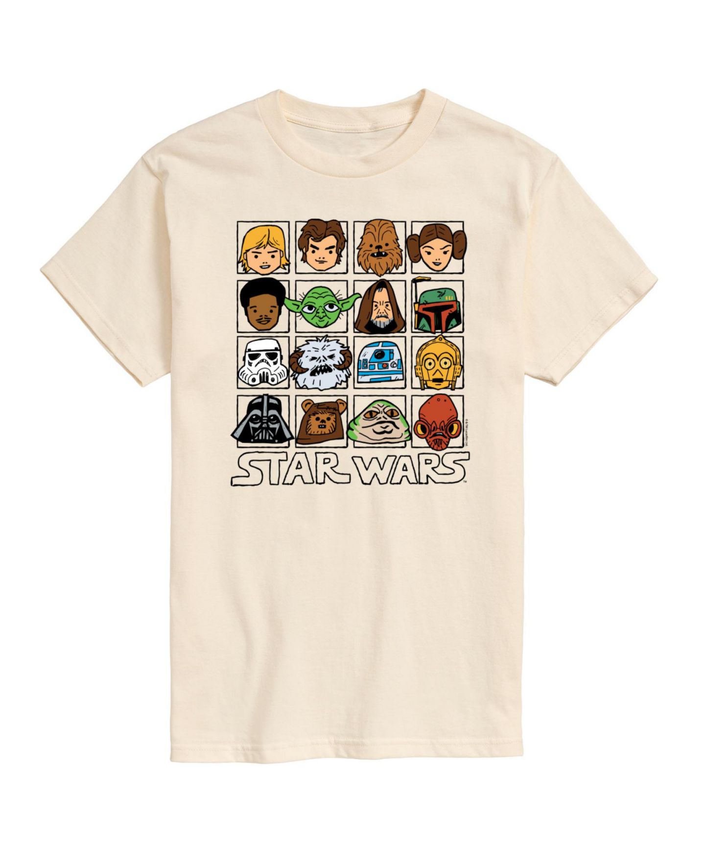Мужская футболка AIRWAVES Star Wars Short Sleeve, цвет: Бежевый — фото 1