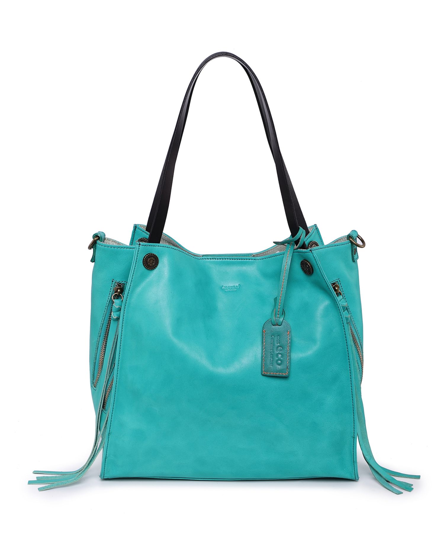 Daisy Large Leather Crossbody Tote Bag