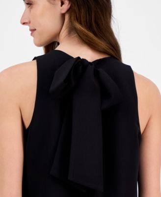 black tall skinny dresser Faux Leather Rosette Tube Dress main image 0