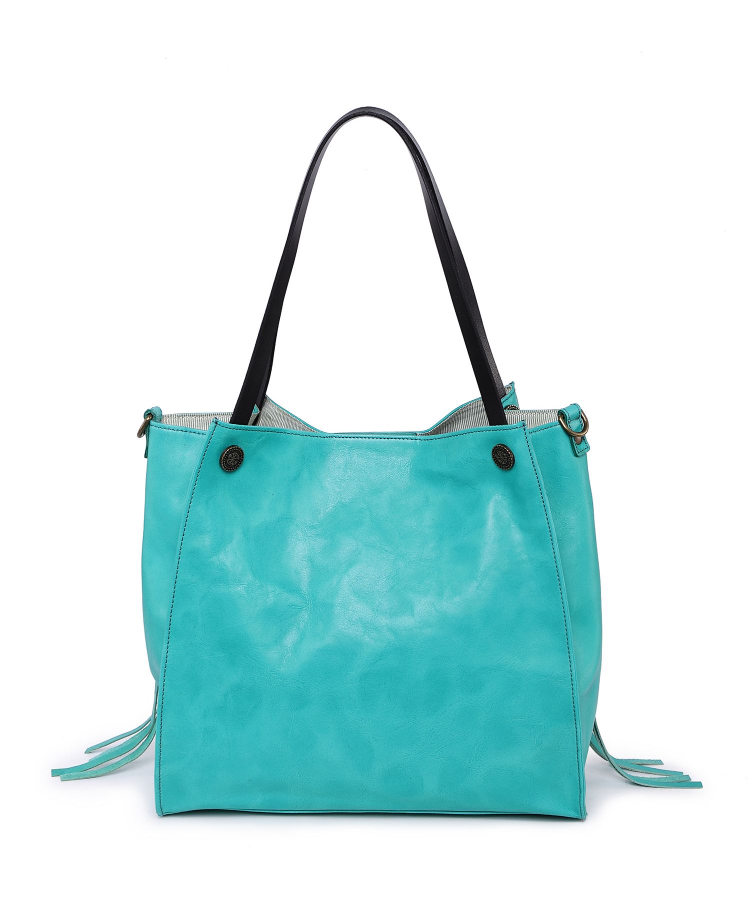 Daisy Large Leather Crossbody Tote Bag