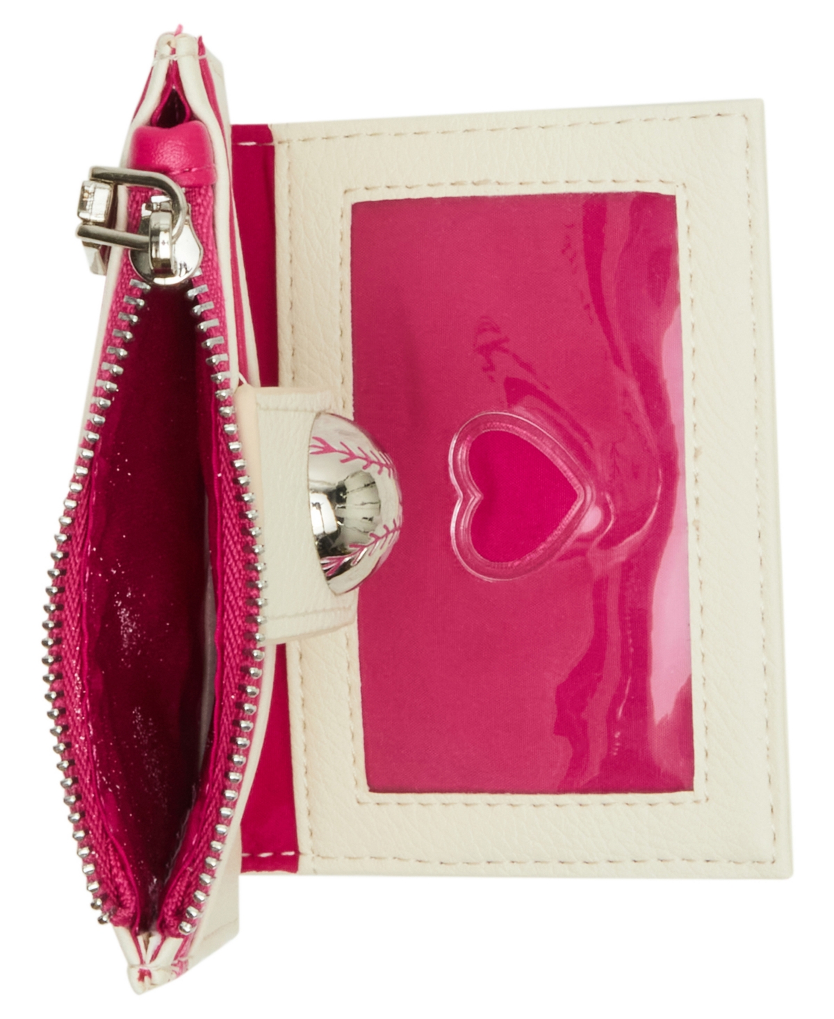Betsey Johnson Hit Me Up Bifold Wallet In White