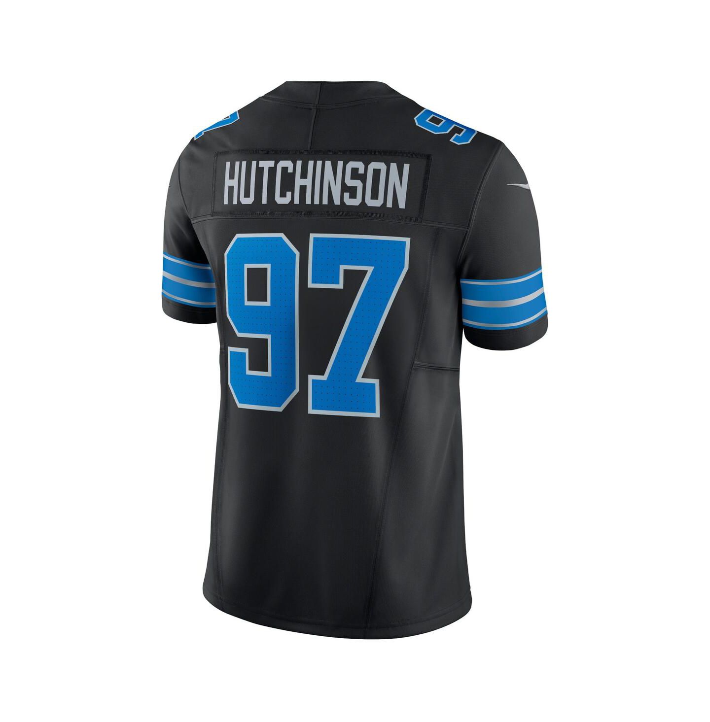 Мужской топ Nike Aidan Hutchinson Black Detroit Lions 2nd Alternate Vapor F.U.S.E. Limited Jersey — фото 3