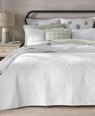 Charter Club Trapunto Vine Quilt Sets Exclusively At Macys In White